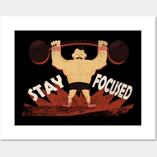 Fitness-stay focused Posters and Art